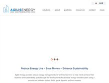 Tablet Screenshot of agilisenergy.com